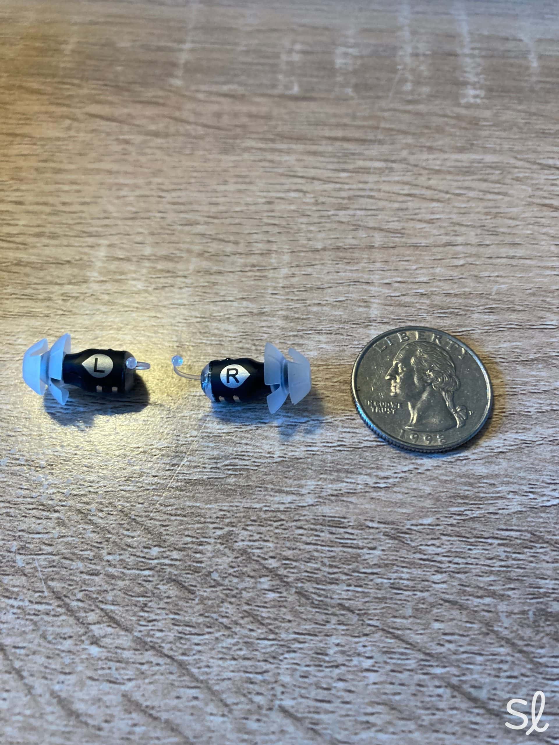Eargo SE hearing aids are small and fit in the canal, making them very discreet.