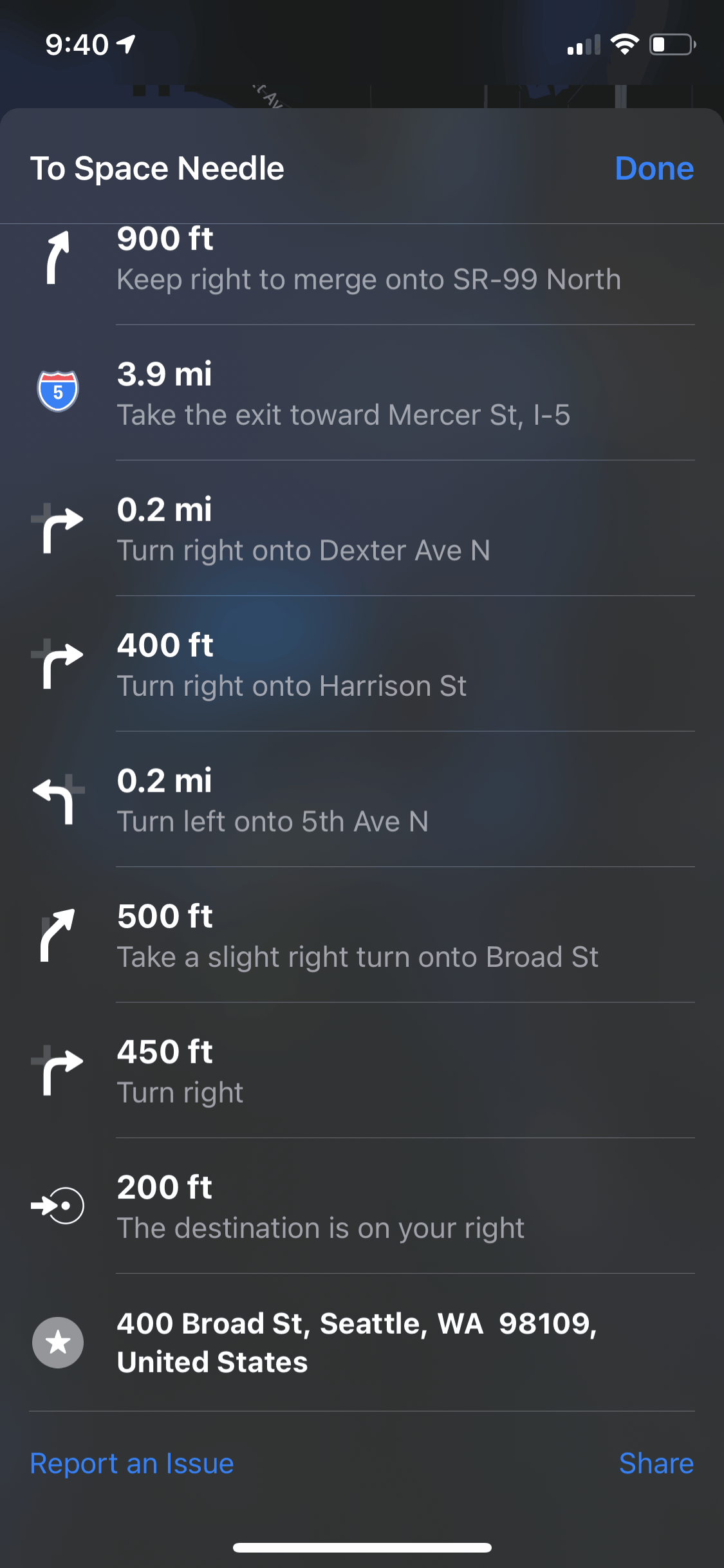 View turn-by-turn directions for a specific route - Apple Maps