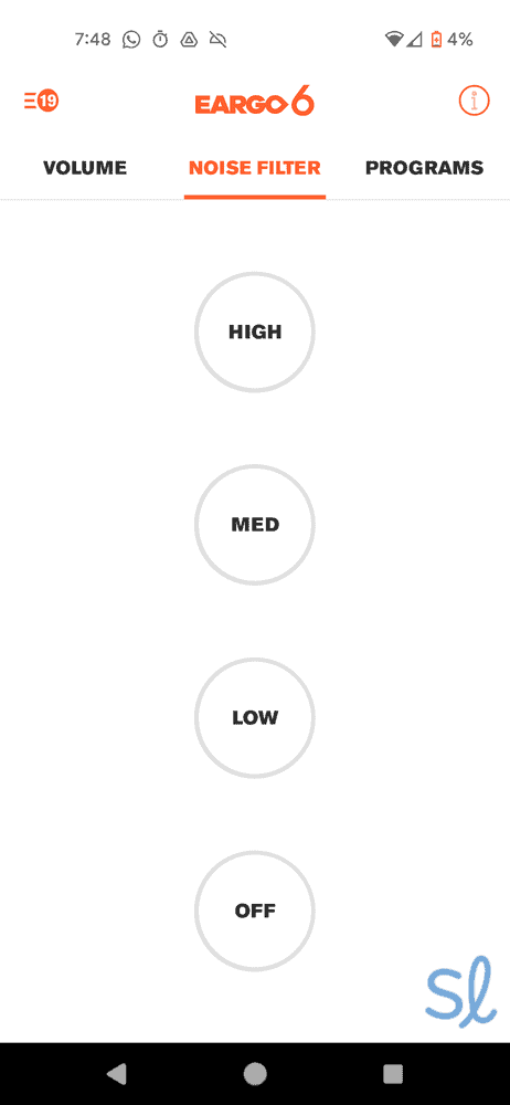 You can easily adjust your hearing aid settings in the Eargo mobile app.