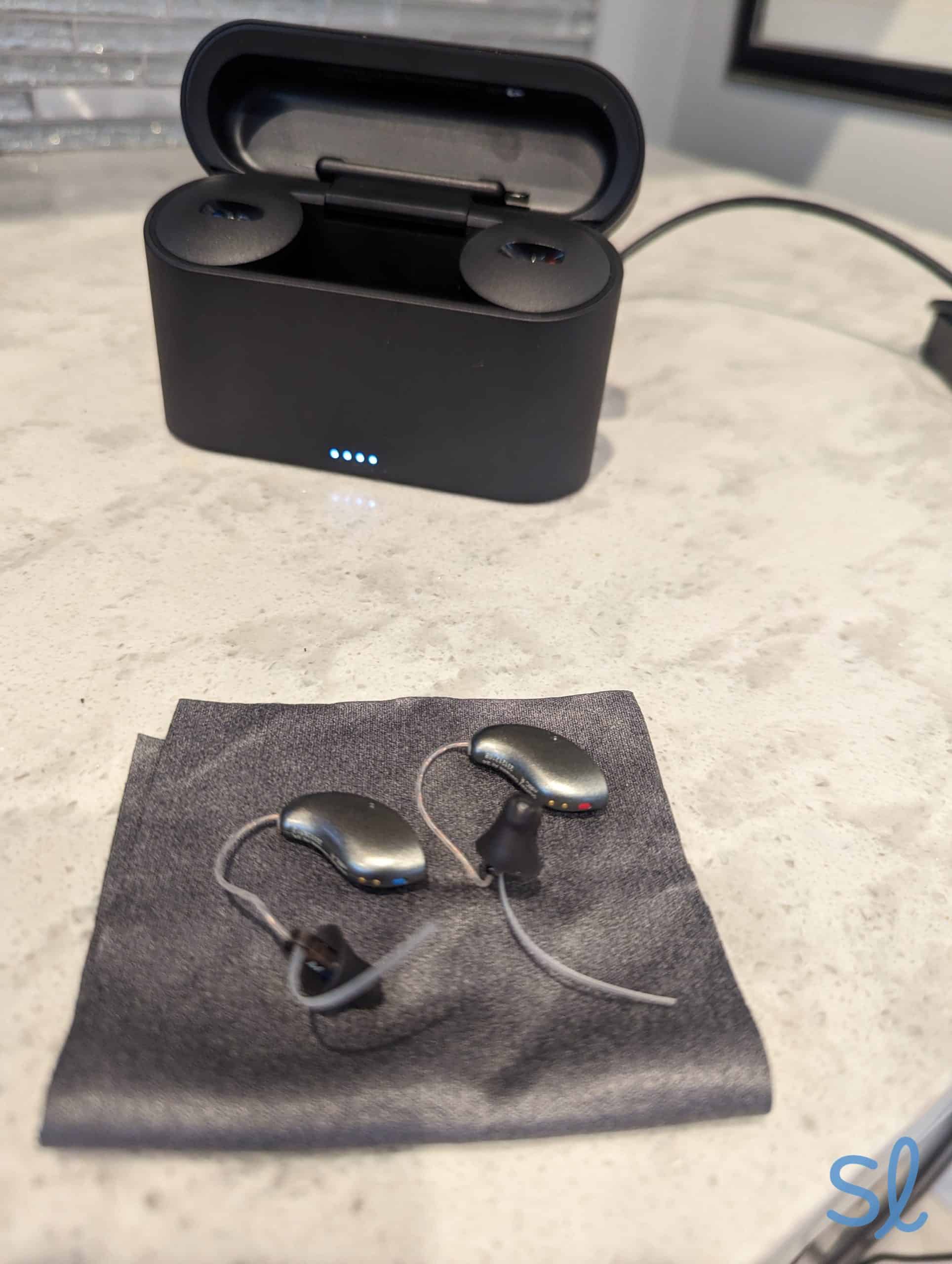 Testing out Starkey hearing aids